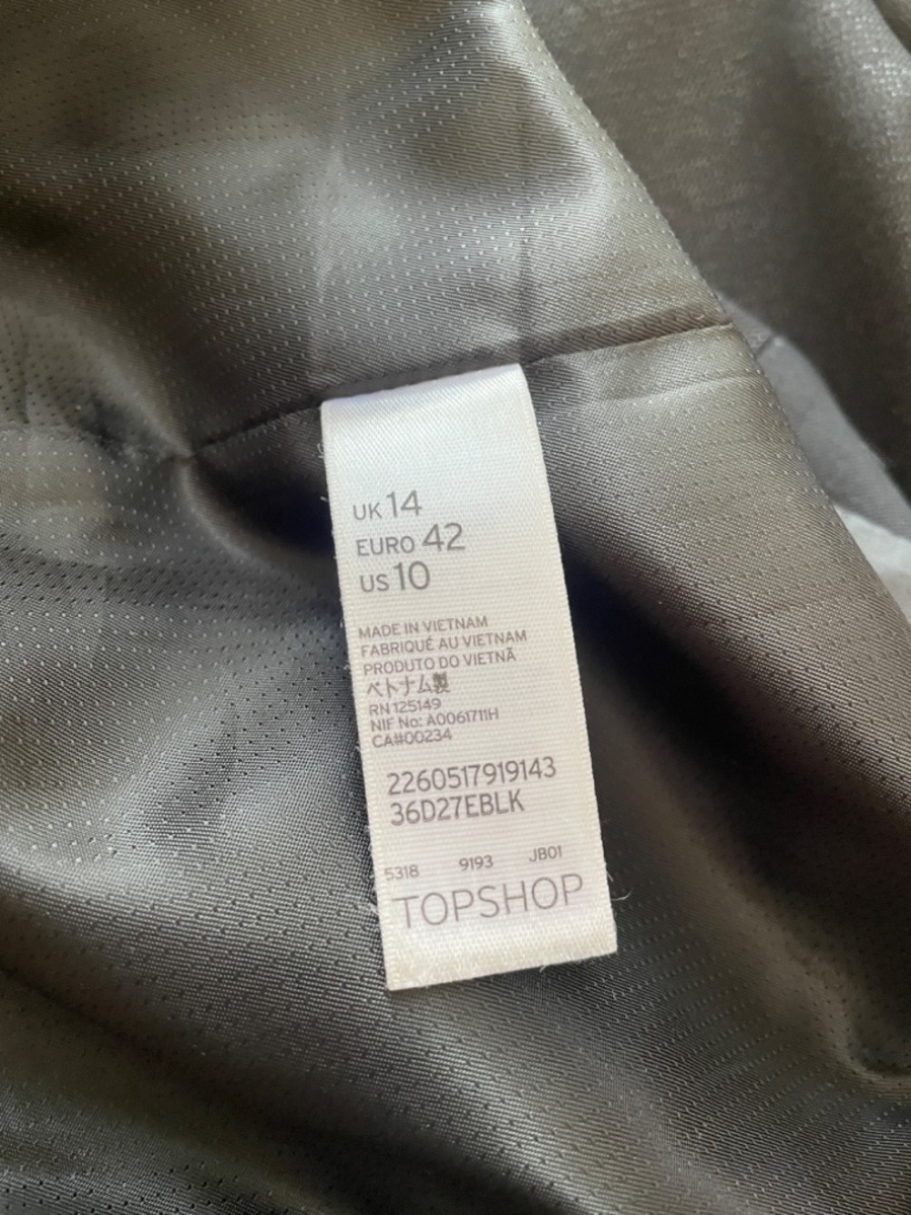 Topshop Black shift dress little black dress - Picture 5 of 5